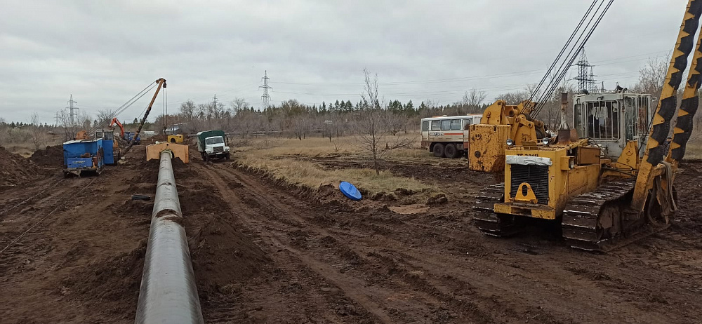 Строительство "Газопровода межпоселкового от ГРС"